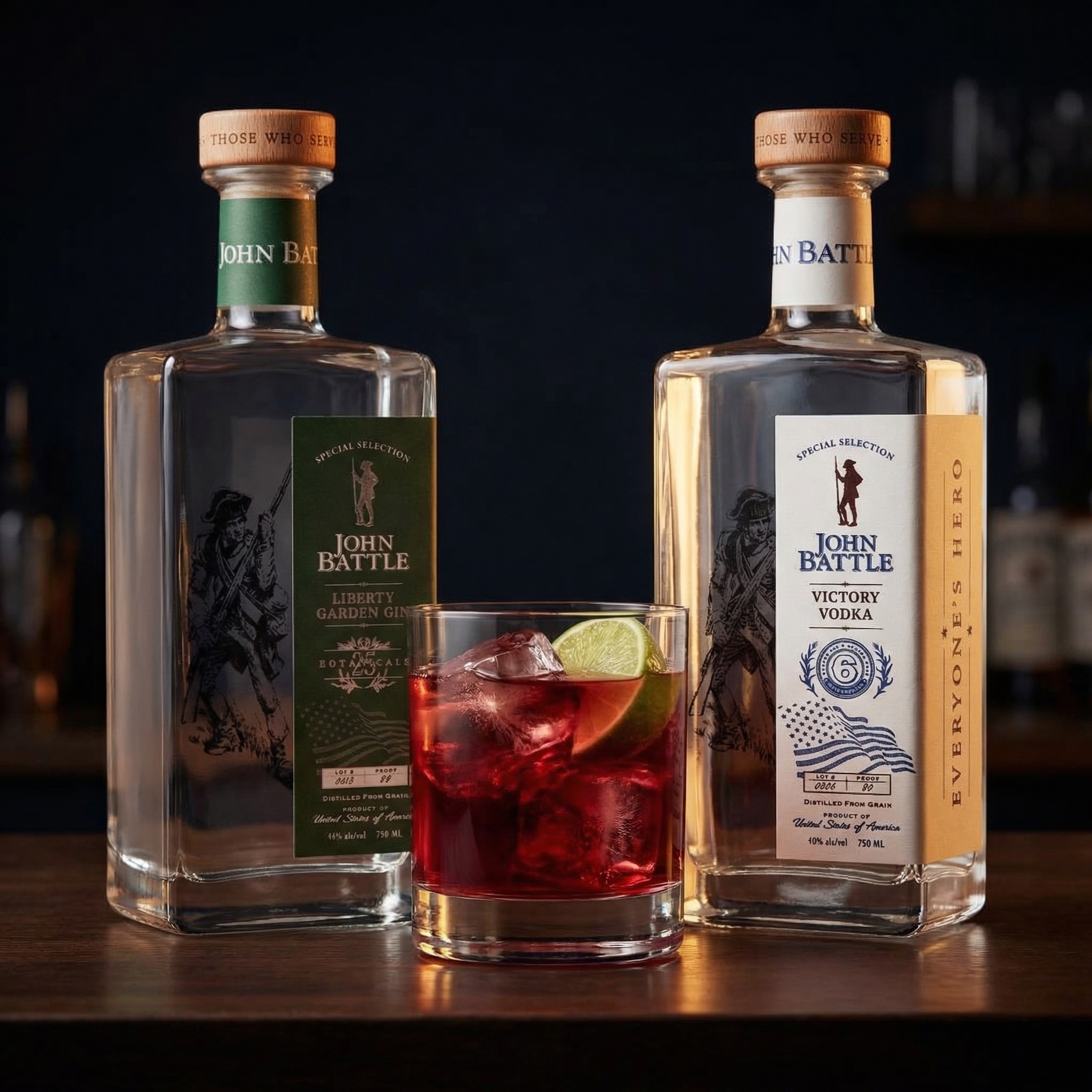 Master in Arms cocktail with vodka, gin, and cranberry