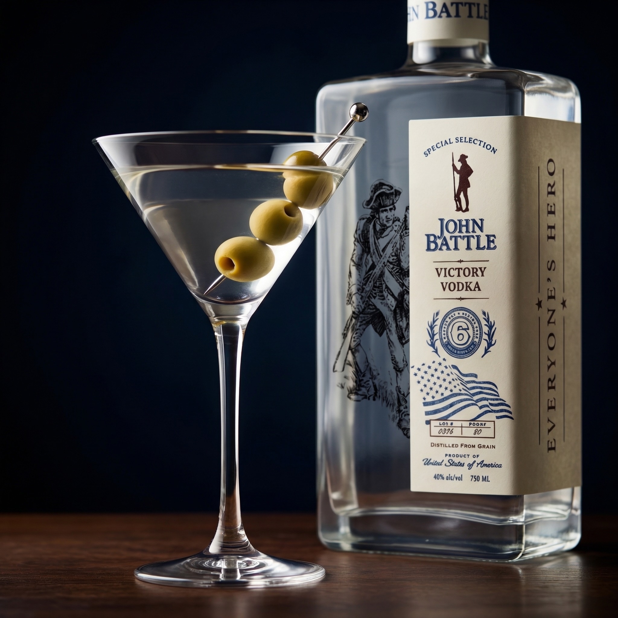 Operation Drew Drop cocktail with vodka, gin, and Italian liqueur