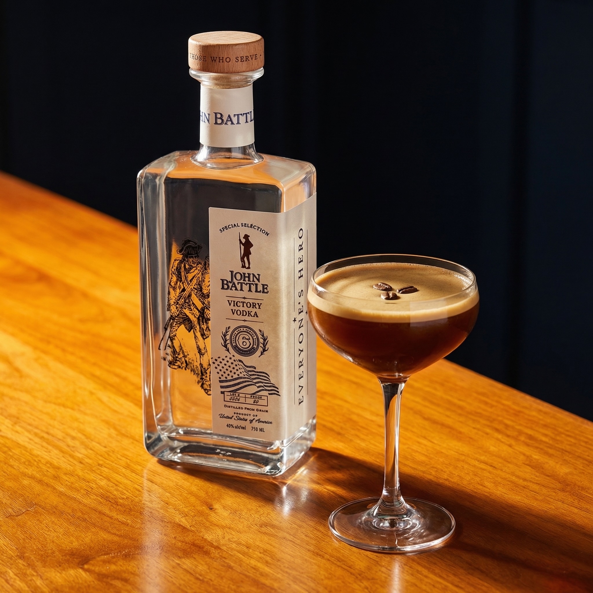 War Room Brew cocktail with vodka, coffee liqueur, and espresso