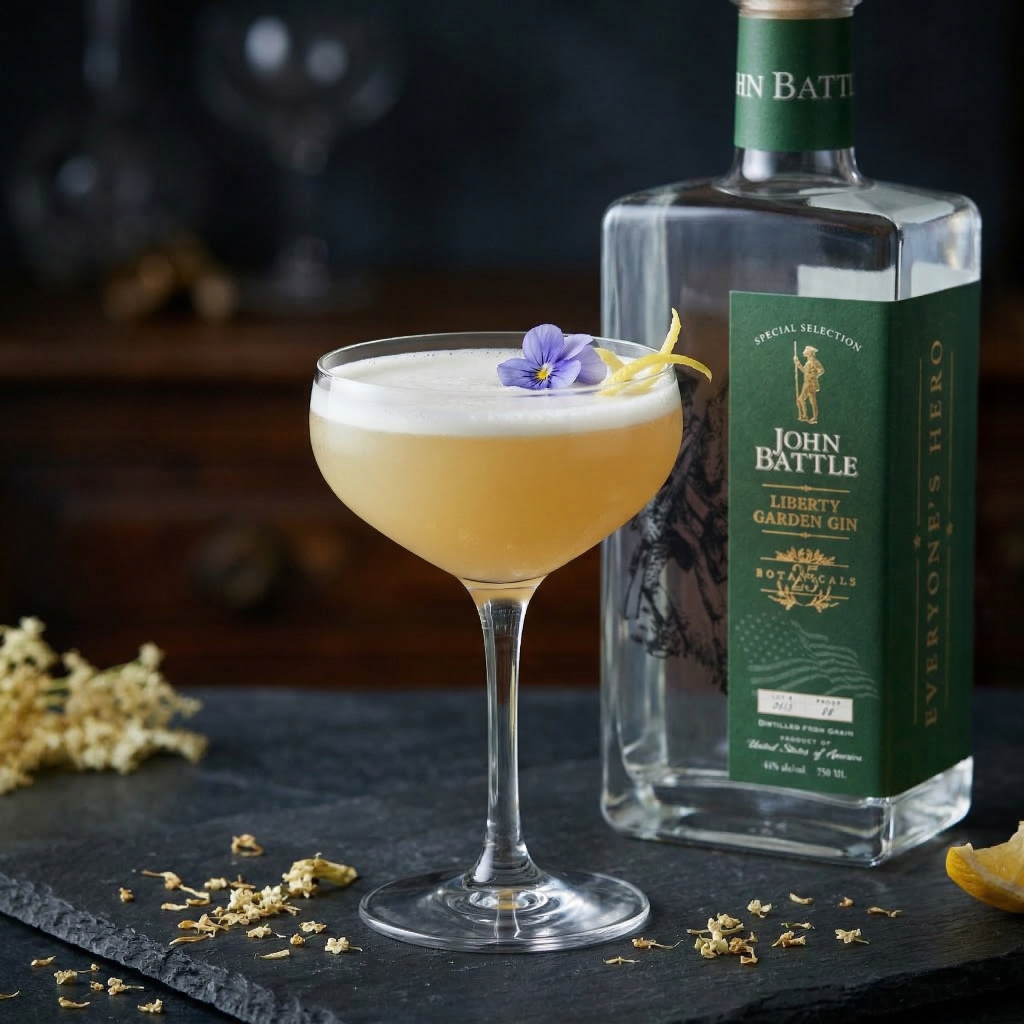 Elderflower & Lemon Gin Sour
