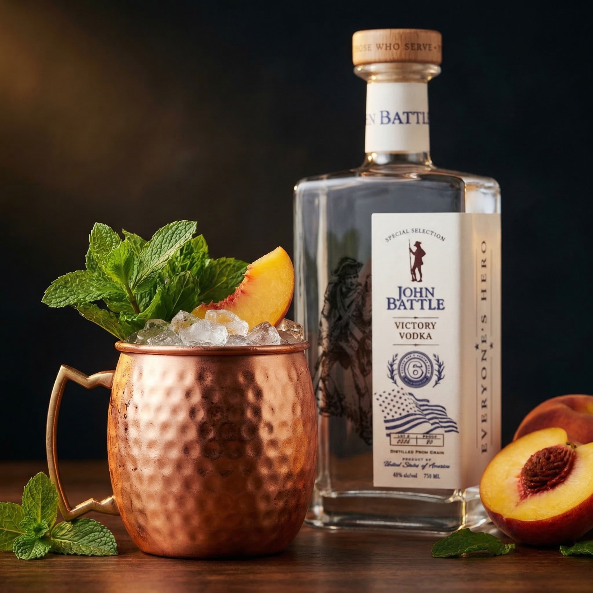 Peach Mint Mule
